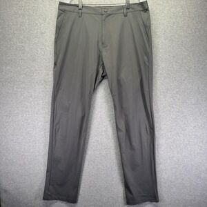 Rhone Commuter Pants Mens 36x33 Gray Chino Stretch Travel Performance Wear